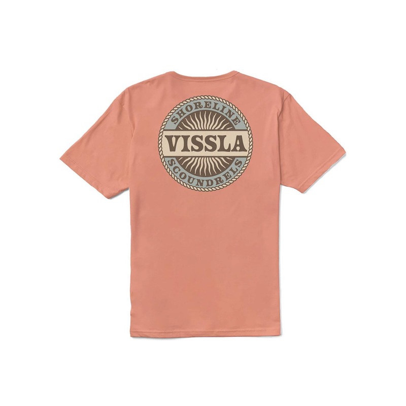 Vissla Scoundrels Organic Tee-Papaya