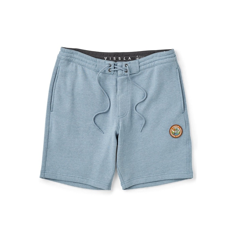 Vissla Solid Sets Eco 18.5″ Sofa Surfer Shorts-Harbor Blue