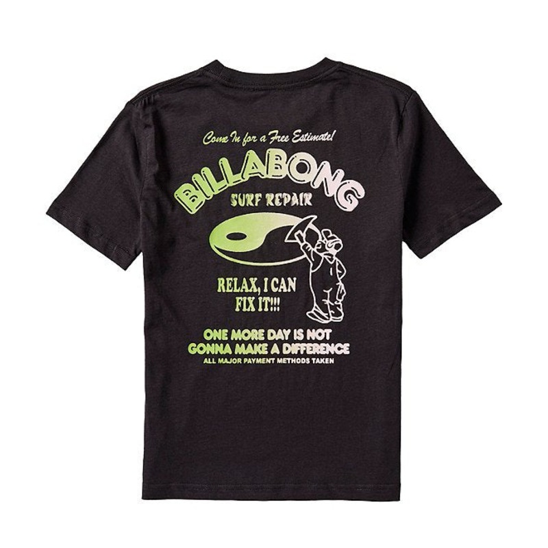Billabong Boys Relax Tee-Washed Black