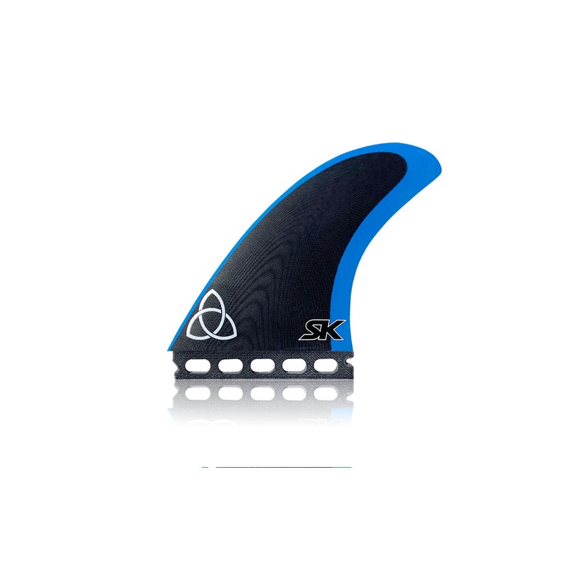 NVS Apex Series Stu Kenson Twinzer (S) Fin Set-Black/Blue
