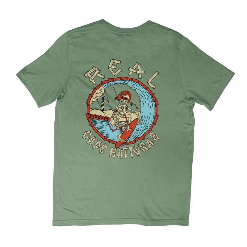 REAL Barreled To The Bone Tee-Sage