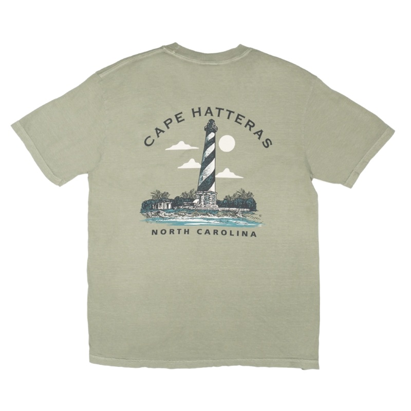 REAL Cape Hatteras Lighthouse Tee-Sandstone
