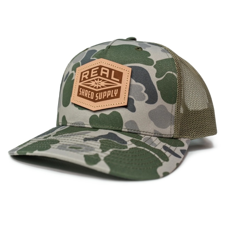 REAL Shred Supply Camo Hat-Marsh Duck Camo/Loden