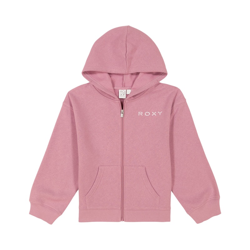 Roxy Girls OS Evening Hike Zip Sweatshirt-Mauve Orchid