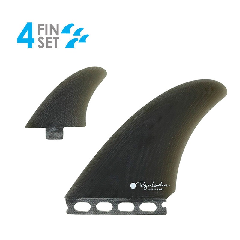 True Ames Lovelace FCS/Futures Twinzer Fin Set-Smoke