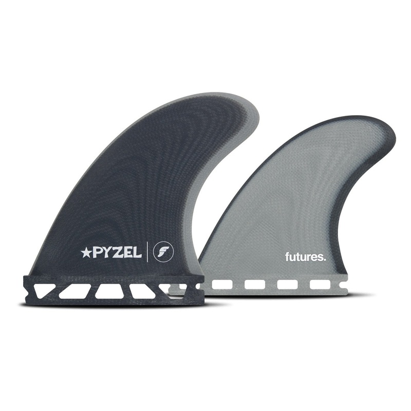 Futures Pyzel Padillac Fiberglass Quad Fin Set-Blue/Grey
