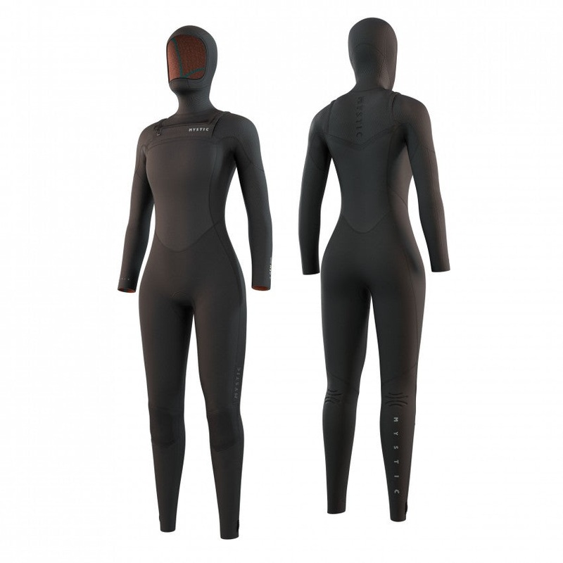 Mystic Gem 6/4/3 Hooded Wetsuit-Black