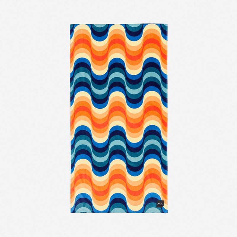 Slowtide Flip Side Beach Towel-Lagoon