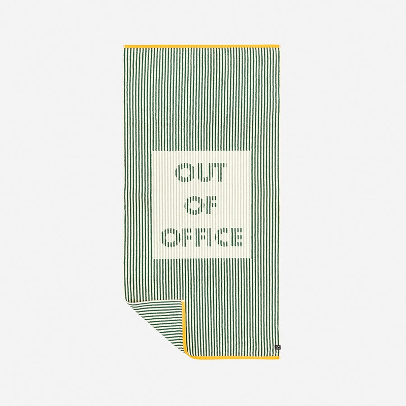 Slowtide Out Of Office Premium Woven Towel-Kale