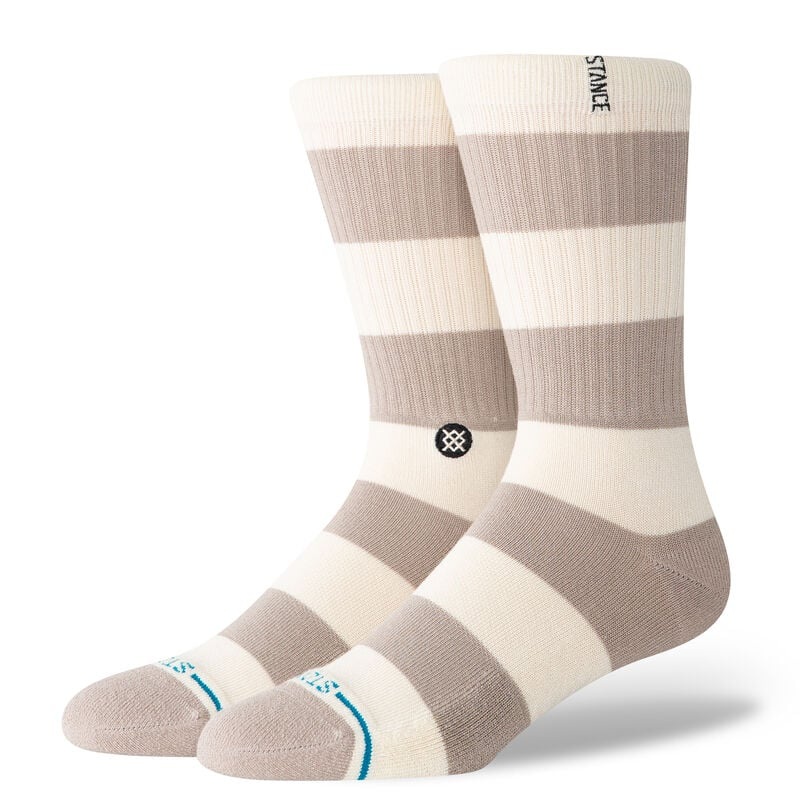 Stance Stacked Up Crew Socks-String Grey