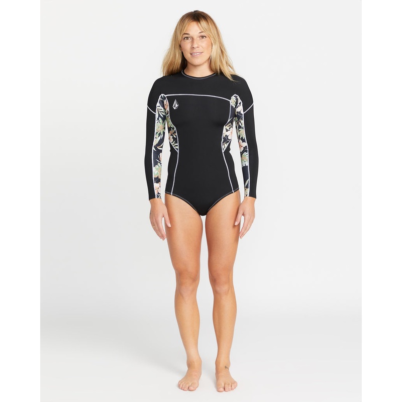 Volcom Wmn’s Modulator 1mm BZ L/S Springsuit-Black