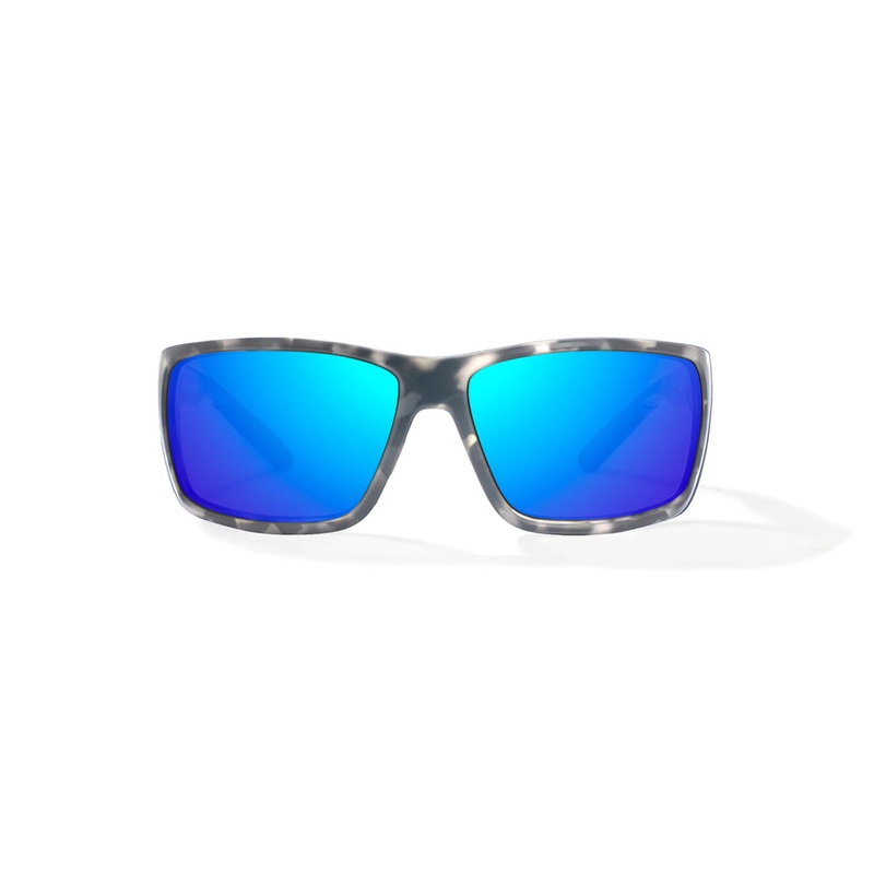 Bajio Bales Beach Sunglasses-Gray Rock Matte/Blue Mirr Glass
