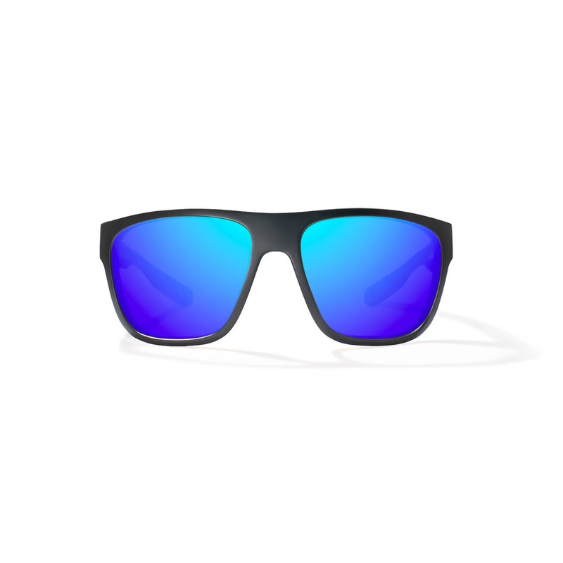 Bajio Las Rocas Sunglasses-Black Matte/Blue Mirror Glass
