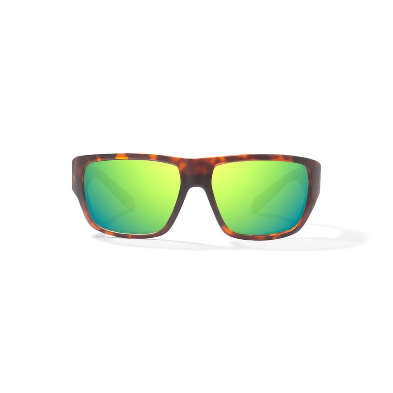 Bajio Piedra Sunglasses-Brown Tort Matte/Green Mirror Glass