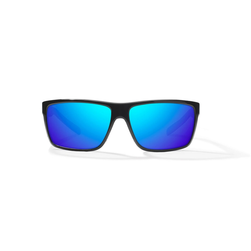 Bajio Sigs Sunglasses-Black Gloss/Blue Mirror Glass