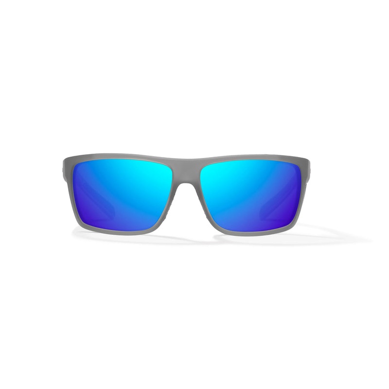 Bajio Sigs Sunglasses-Dark Grey Glass Matte/Blue Mirr Glass