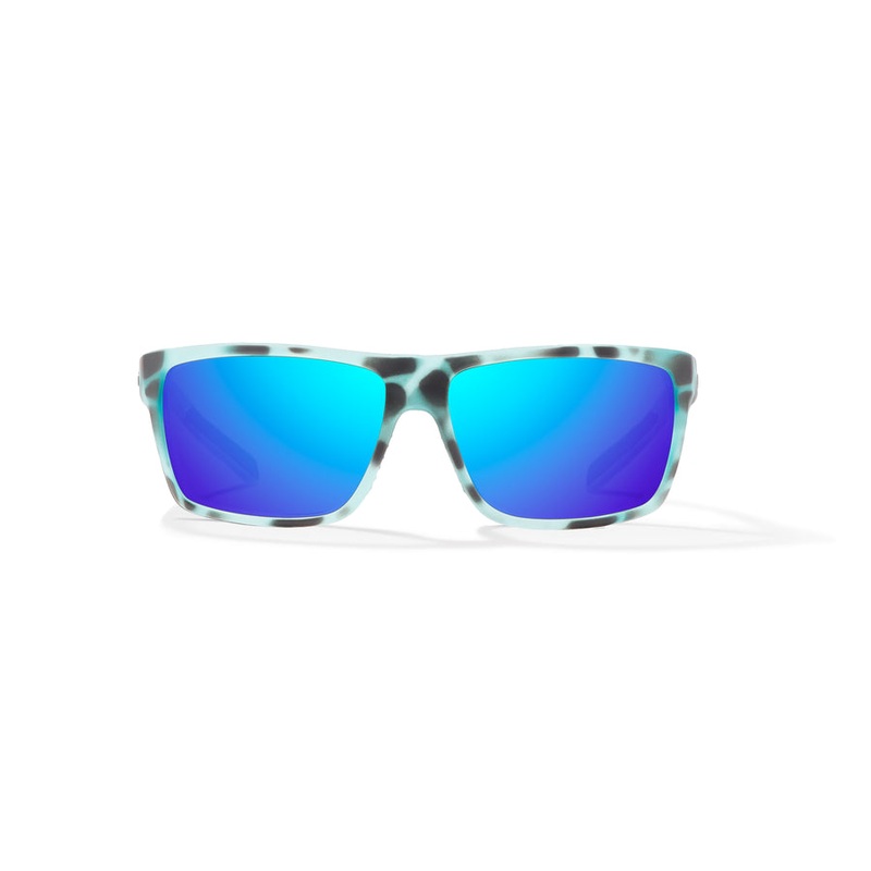 Bajio Sigs Sunglasses-Light Blue Water Matte/Blue Mirr Glass