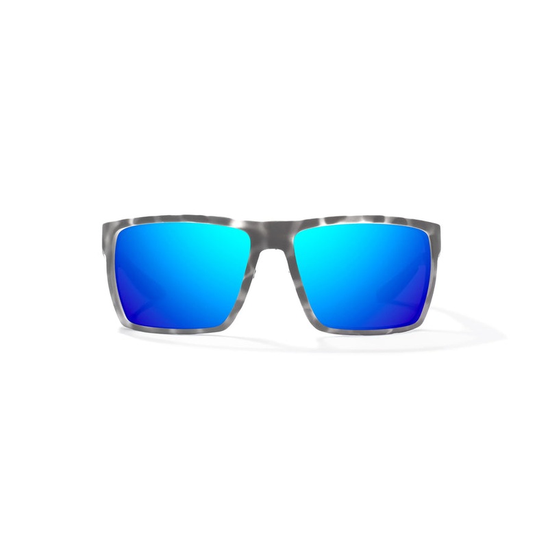 Bajio Stiltsville Sunglasses-Gray Rock Matte/Blue Mirr Glass
