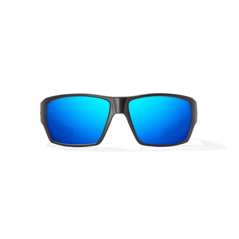 Bajio Vega Sunglasses-Black Matte/Blue Mirror Glass