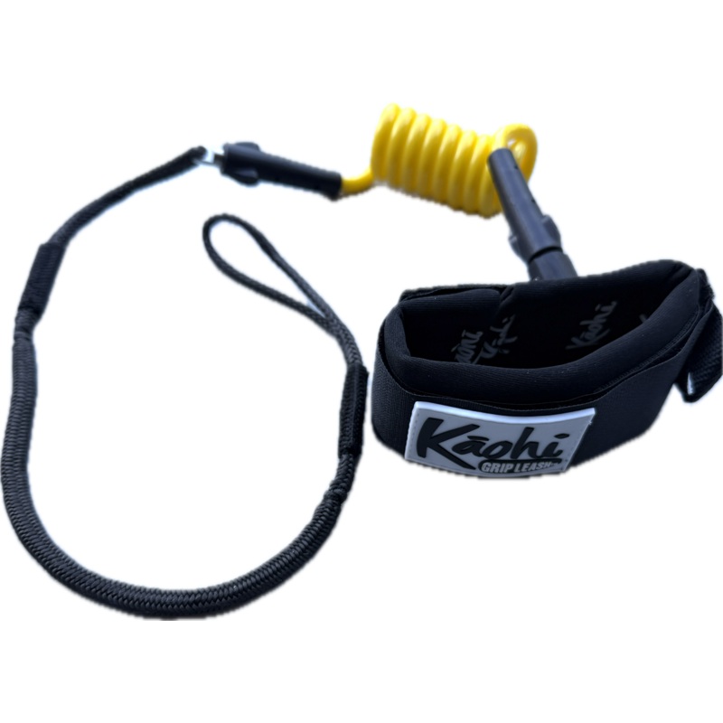 Kaohi Inviz Mini Hybrid Ankle Leash-Black-8mm