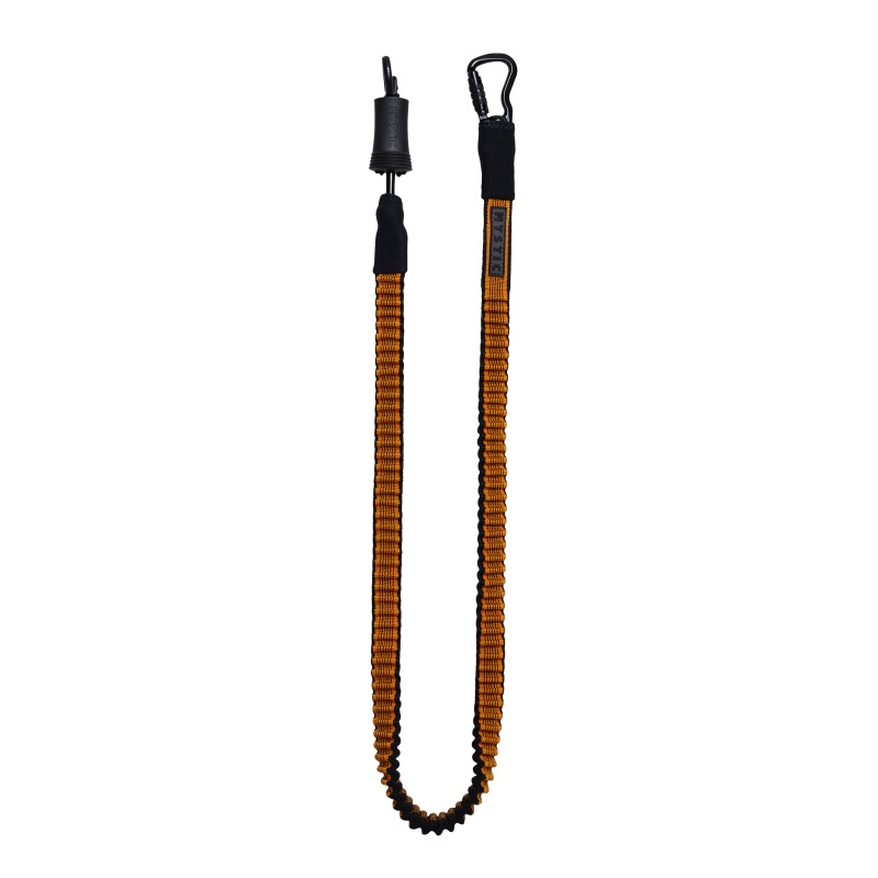 Mystic Kite HP Long Leash-Black/Orange