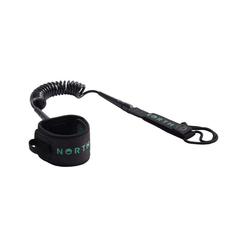 North Coiled Ankle Leash-Black