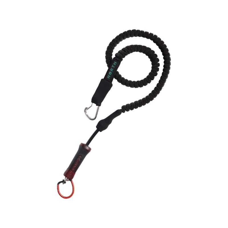 North Handle Pass Leash-Black/Red