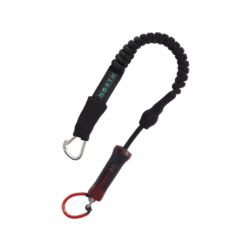 North Standard Kite Leash-Black/Red