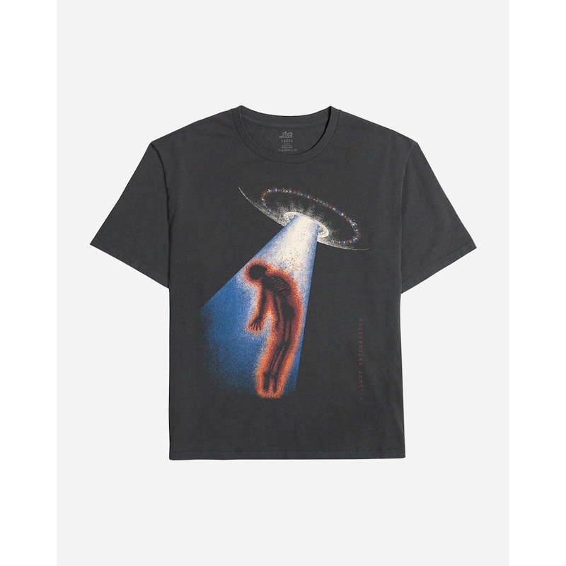 Lost Abduction Boxy Tee-Vintage Black