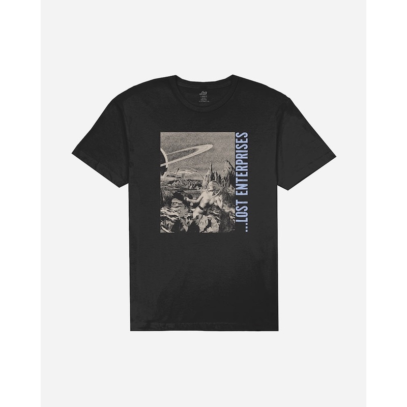 Lost Spacer Tee-Black