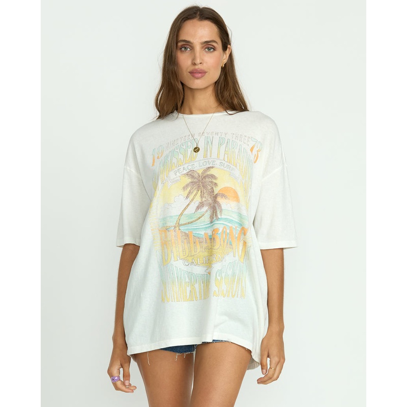 Billabong Sunset Mindset Tee-Salt Crystal