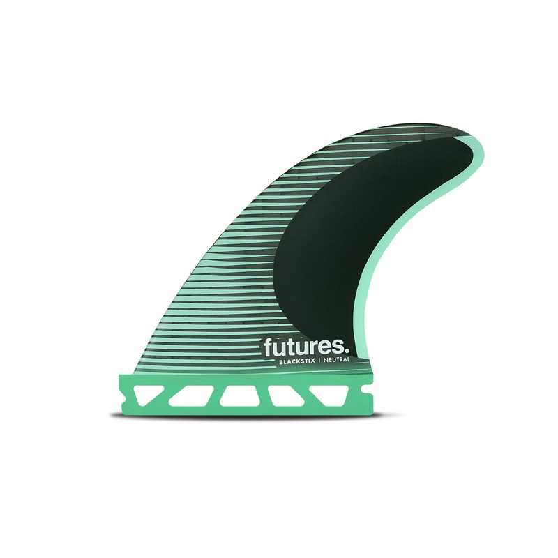 Futures F4 Blackstix Tri Fin Set-Green-Small