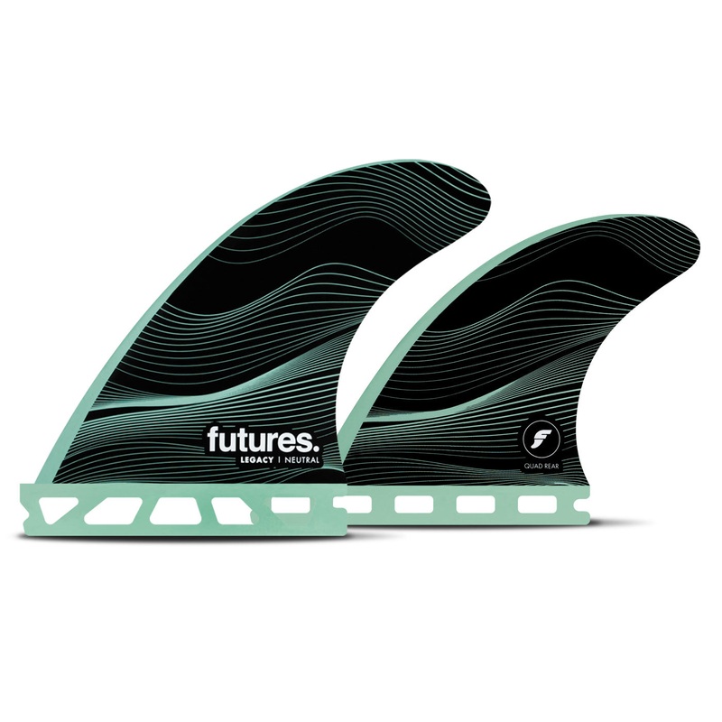 Futures F4 Legacy Tri/Quad Fin Set-Green-Small