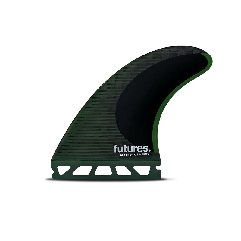 Futures F8 Blackstix Tri Fin Set-Green-Large