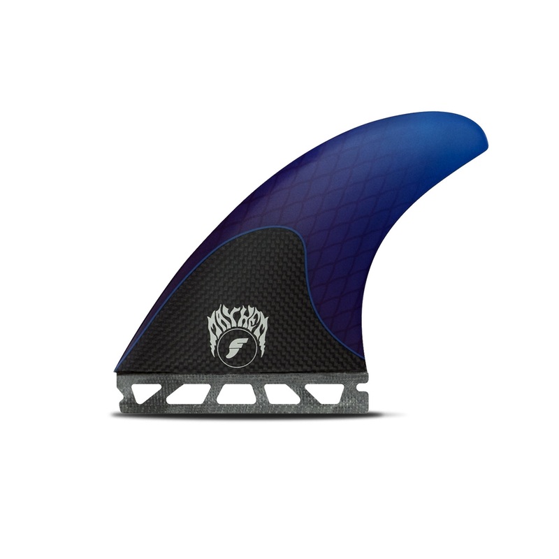 Futures Mayhem 3.0 Honeycomb Tri Fin Set-Blue-Medium