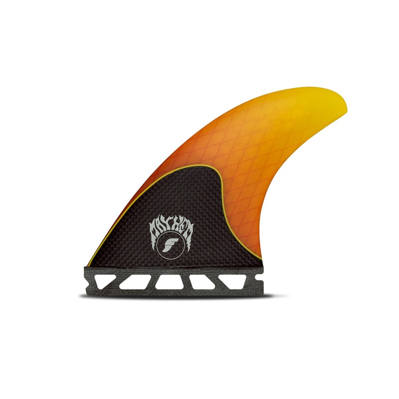 Futures Mayhem 3.0 Honeycomb Tri Fin Set-Orange-Small