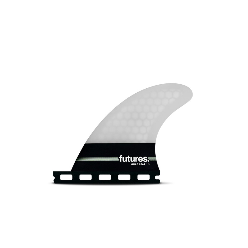 Futures Neutral Honeycomb Quad Rear Fin Set-Grey-Small