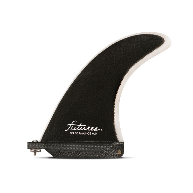 Futures Performance Single Fin-Black/Grey-6″