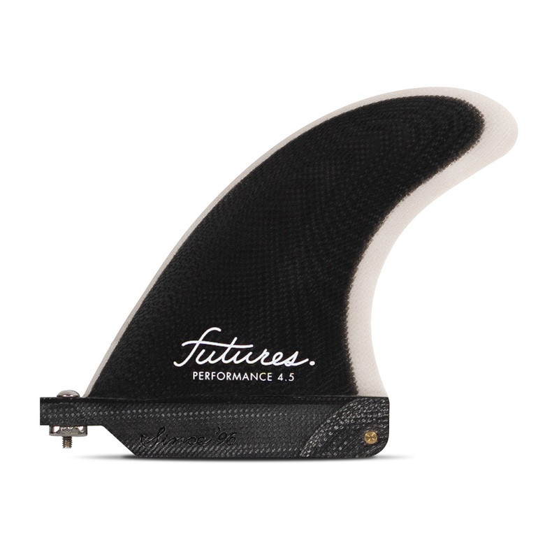 Futures Performance Single Fin-Smoke/Grey-4.5″