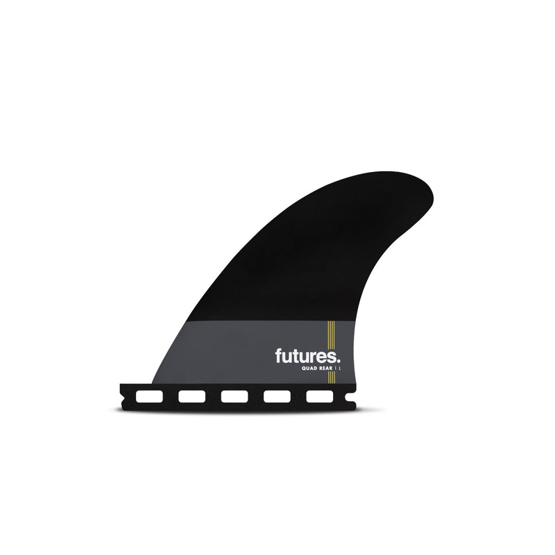 Futures Pivot Honeycomb Quad Rear Fin Set-Black-Large