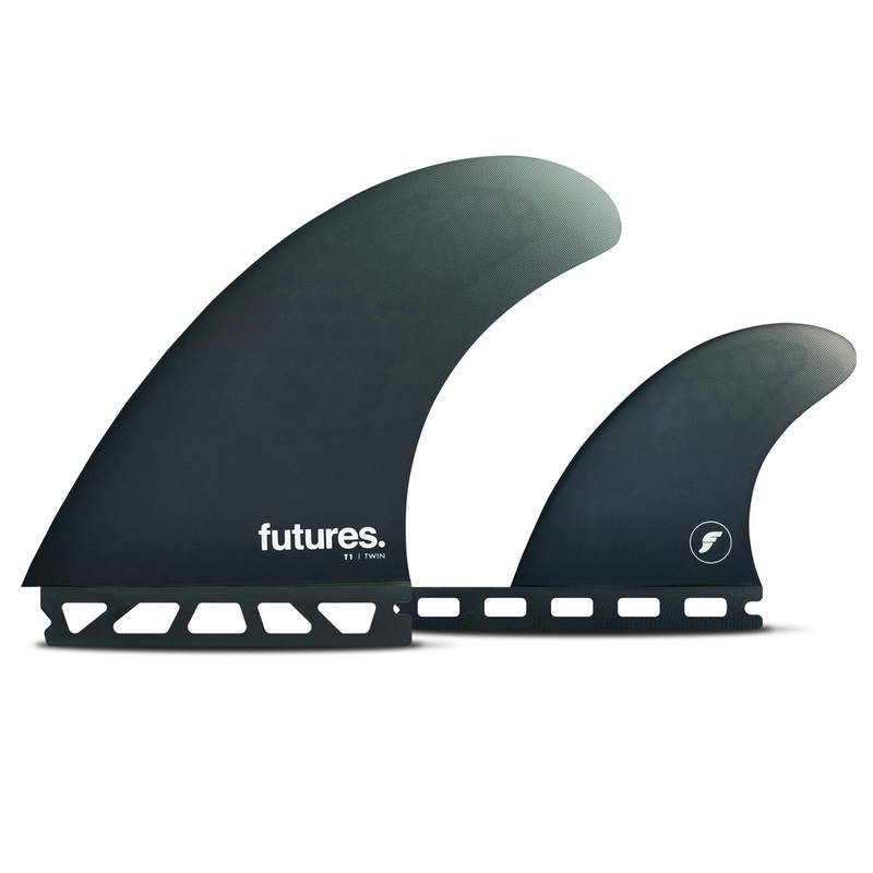 Futures T1 Honeycomb Twin + Stabilizer Fin Set-Navy