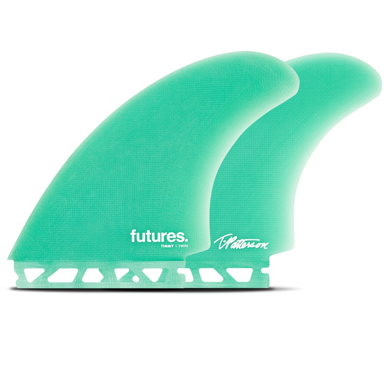 Futures Timmy Fiberglass Twin Fin Set-Teal