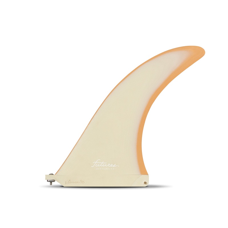 Futures Zack Flores Single Fin-Orange/Cream-9.5″