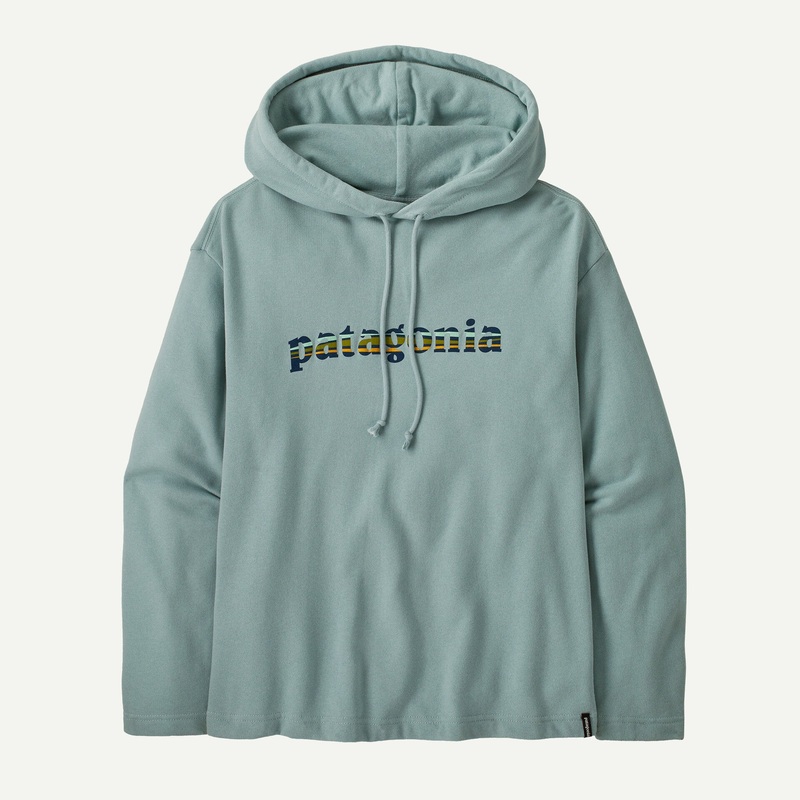 Patagonia LW ’73 Text Logo Hooded Sweatshirt-Thermal Blue