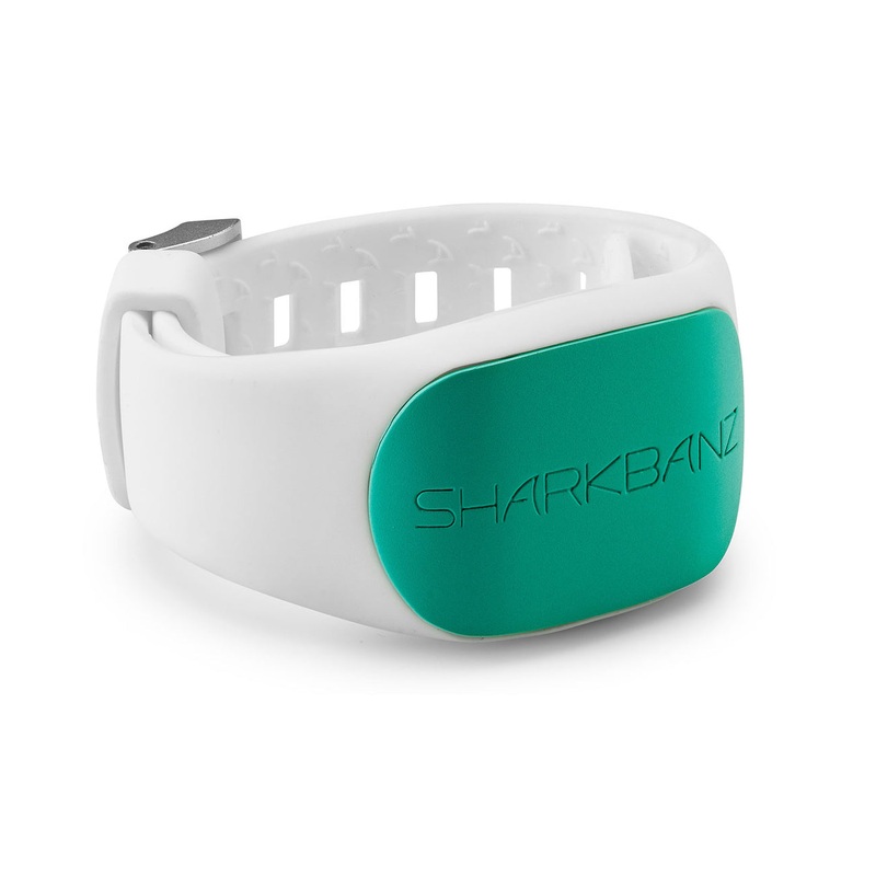 Sharkbanz 2 Wearable Shark Deterrent-White/Seafoam