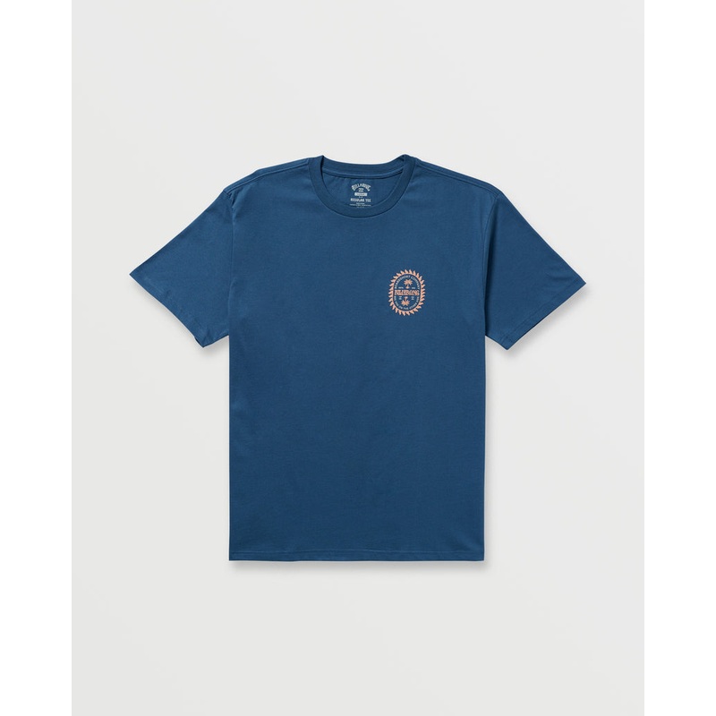 Billabong Sun Rays  Regular Tee-Deep Blue
