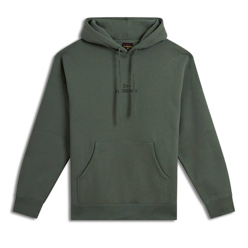 Florence Marine X Florence Embroidered Sweatshirt-Dark Sage