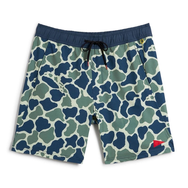 Florence Marine X Standard Issue Elastic Shorts-Blue Camo