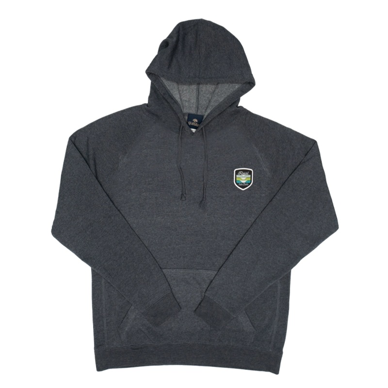 REAL Set Shield Waves Woven Hooded Sweatshirt-Midnight