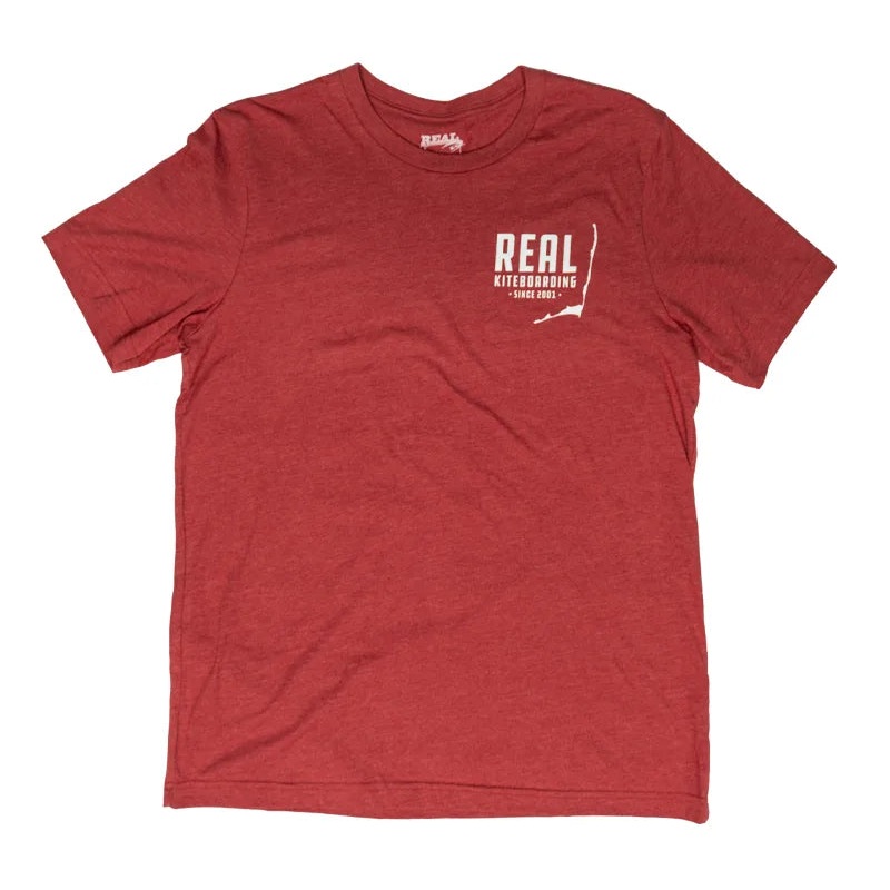 REAL Spot Check Tee-Heather Canvas Red